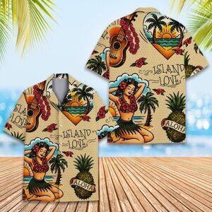 Island Love Hawaiian Shirt Men Women Youth shirt